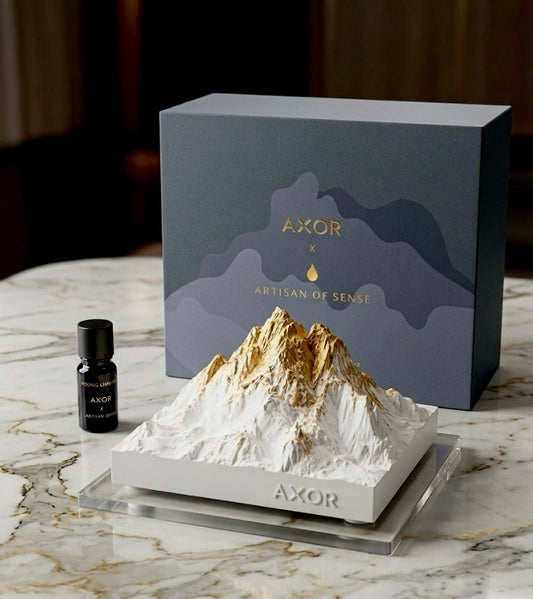 Artisan of Sense bespoke AXOR luxury corporate gift set and custom diffuser sculpture for high-end activations in Singapore