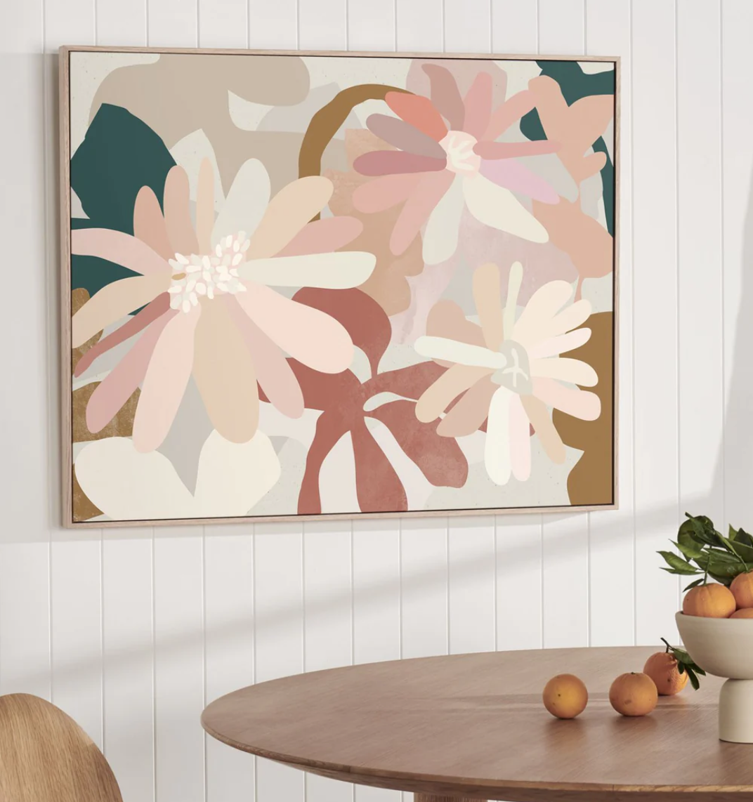 Spring IV: Modern abstract, durable, crack-resistant stretched canvas, arrives ready for display.