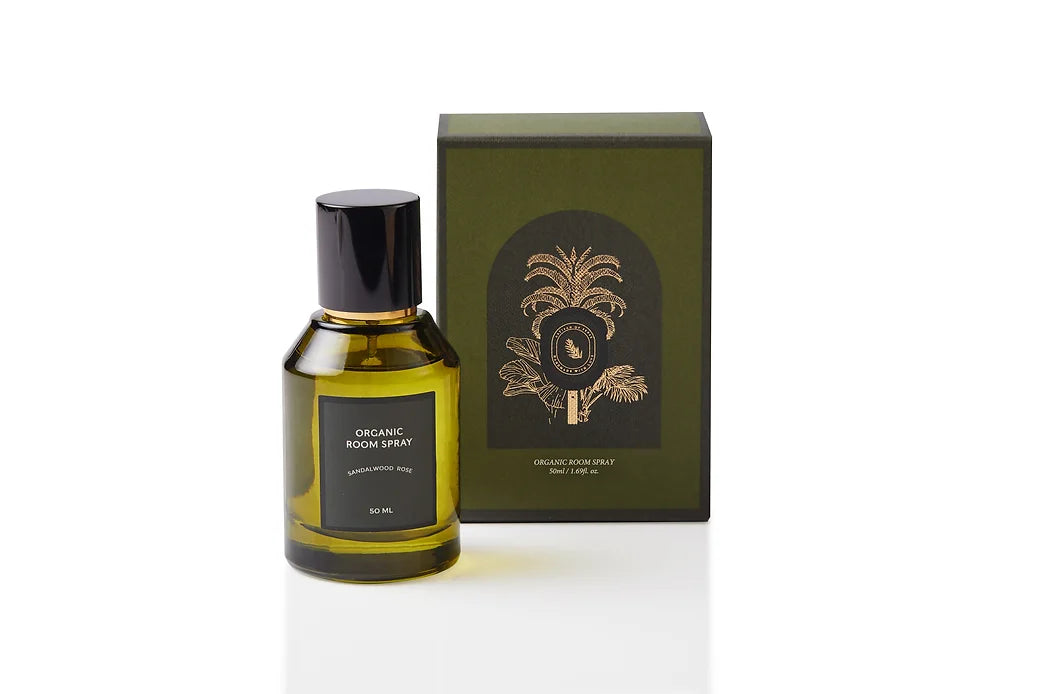 Sustainable packaging houses this plant-based botanical spray with natural fragrance and no alcohol. Great for body, home, and fabric use. Scent: Sandalwood & Rose.