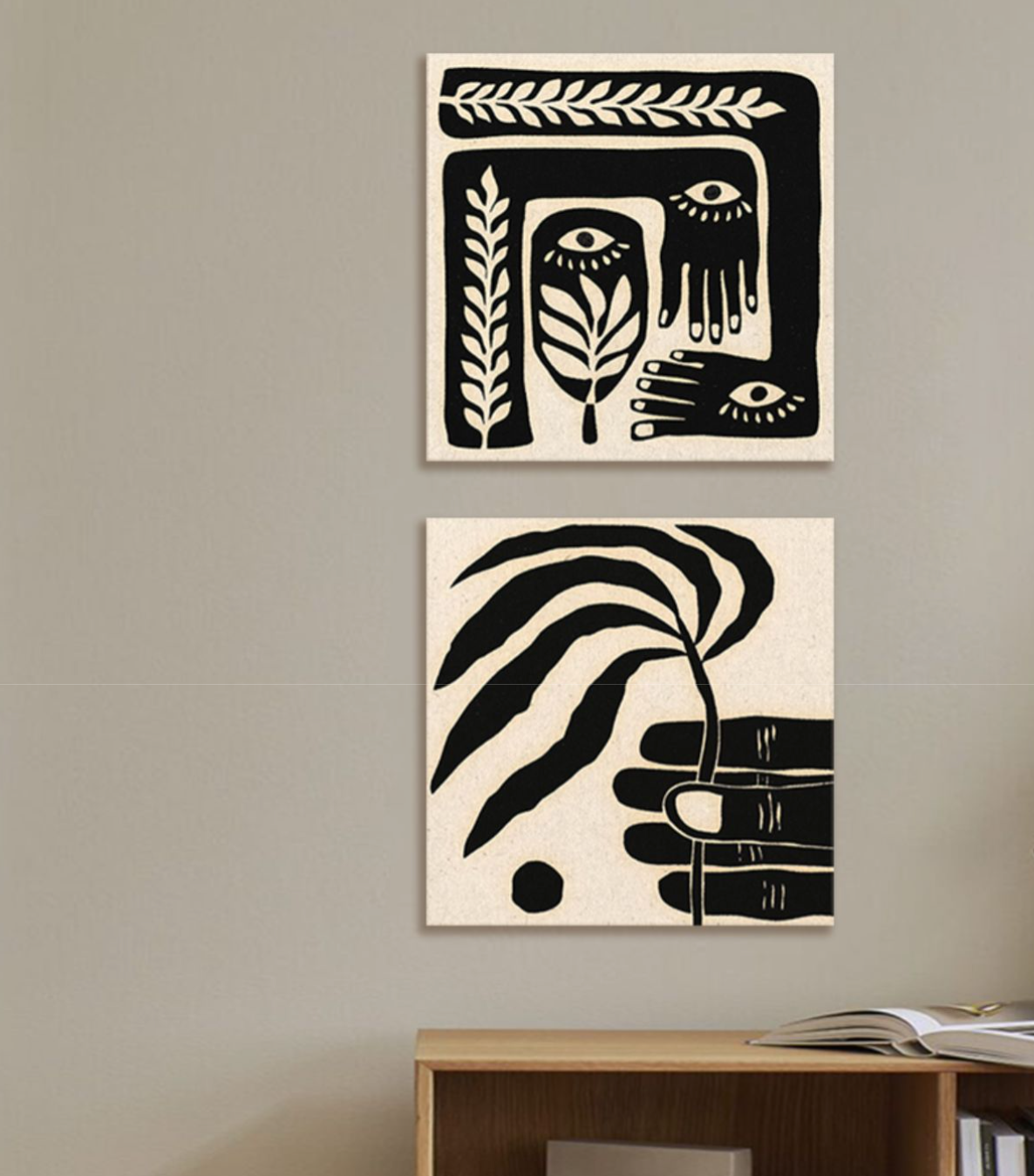 Black and white swirl abstract, Tribal I, unique canvas art, spiritual home decor.

Dynamic abstract black white, Tribal II, statement canvas print, luxury wall art.