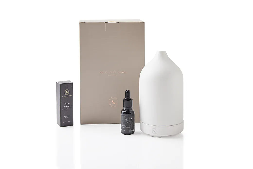 Aroma: Lemon Orange Eucalyptus for Happiness. Natural essential oil for diffusing or topical use.